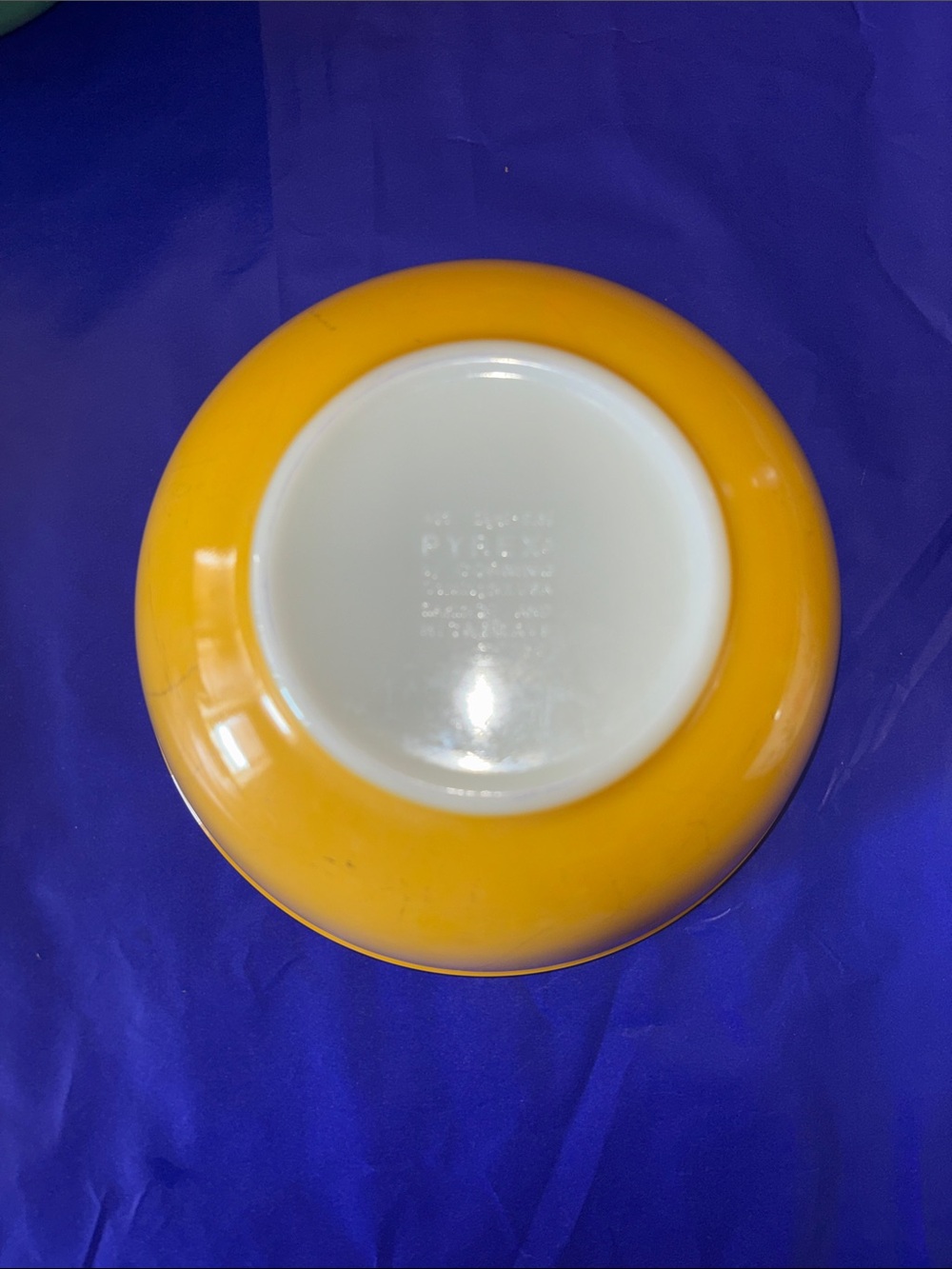 Pyrex Yellow Mixing Bowl - Solid Yellow Glass Prep Bowl